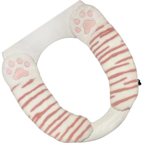 CCYKXA  Pairs Toilet Seat Cushions, Cute Winter Toilet Seat Cushions, Toilet Seat Cover with Handle, Washable Plush Toilet Seat Cushions for General Model (1/5)