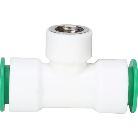 Connecteur En T Ppr 25mm Vers G1/2in Filetage Femelle Adaptateur Tuyau Eau Chaude Froide Lot De 1 (1/5)