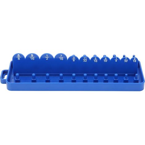 Support De Stockage Pour Douilles - 1/4 Pouces - Polypropylène - 22 Logements - Dimensions 180 X 60 X 30 Mm - 1 Pièce (1/5)