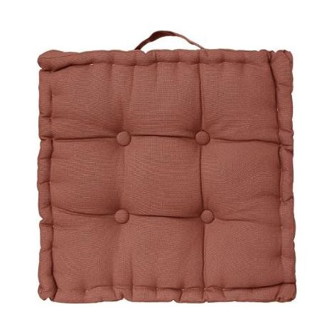 Coussin de sol 40 x 40 x 8 cm Atmosphéra - Terracota