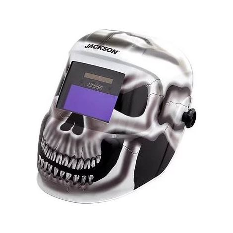 Casco per saldatura auto-oscurante decorato