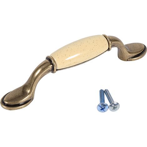 Poignées de porte de placard et d'armoire de cuisine en bronze céramique, entraxe de 96 mm P4 (1/5)