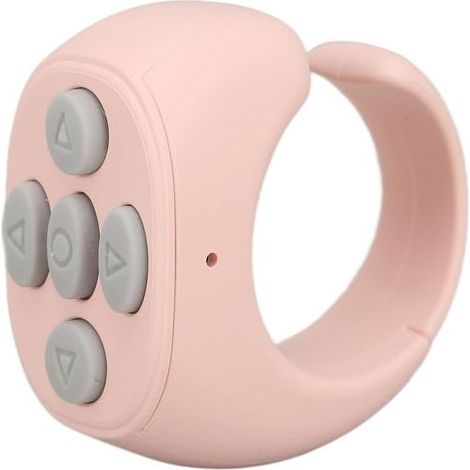 Bluetooth-gesteuerter Seitenumblätterer, Fingertipp-Seitenumblätterer für, Multifunktionale Bluetooth-Fernbedienung zum Fotografieren, Videoschauen und mehr (Pink) (1/5)