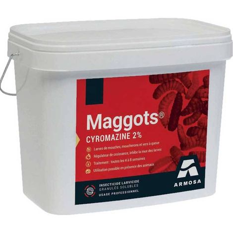 MAGGOTS Larvicide en granulés à base de cyromazine - X Contenance 25 kg