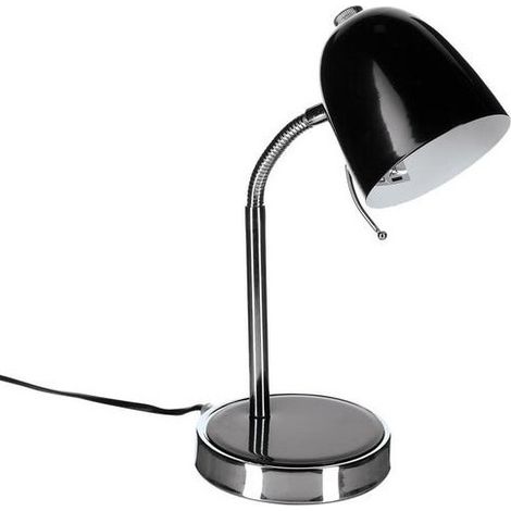 Lampe de bureau à poser en métal "Izan" - Noir - H 35,5 x L 15 x P 14 cm - Livraison gratuite (1/4)
