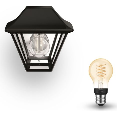 Philips Hue Alpenglow Aplique da parete da esterno E27 (Nero) Luce Bianco calda - White Filament (1/5)
