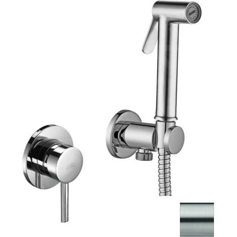 Paffoni Bidet Kit - Barret Mitigeur encastré, avec douchette et corps, inox KITDUP110ST (1/2)