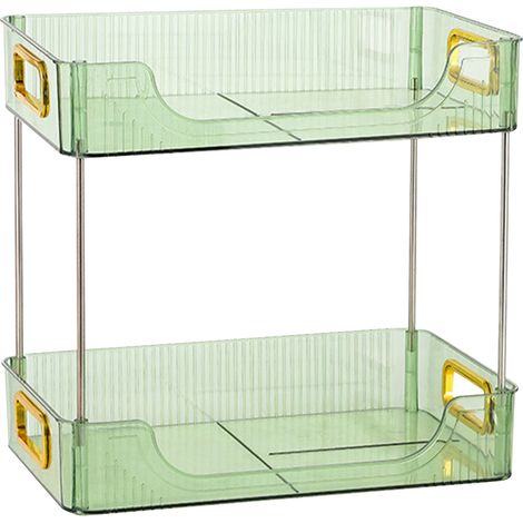 Schreibtisch-Organizer, 2 Ebenen, viel Stauraum, modernes Regal für Büro, Schlafzimmer, Zuhause, Garten (1/5)