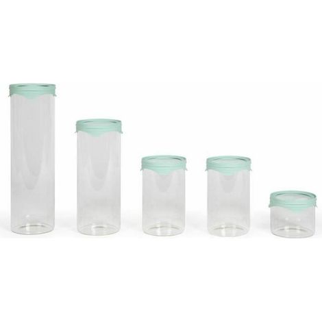 Livoo Set aus transparenten Glasbehältern 5 Teile