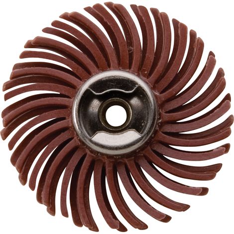 Brosse de meulage fine Dremel 473S EZ SpeedClic - kit d'accessoires pour outil multifonction avec 1 brosse de meulage fine grain 220 25 mm pour ébavurer, nettoyer et polir le plastique, le bois et le