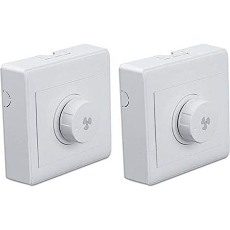 Lot de 2 interrupteurs variateurs pour ventilateur 300W, régulateur de vitesse 220V 10A pour ventilateur de plafond, panneau (1/4)