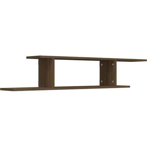 Scaffale TV Parete Rovere Marrone 125x18x23cm Legno Multistrato vidaXL (1/5)