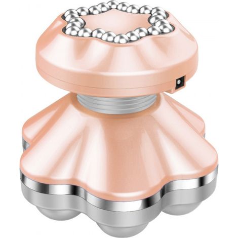 Mini masajeador de mano - Masajeador - Alivio del dolor - Portátil e ideal para cabeza, cuello, espalda, hombros y manos. Funciona con USB o 3 pilas AAA.