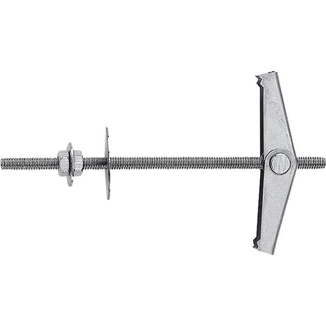 Ancora a soffitto acciaio con barra e doppio dado kdd4 m4 x 95 mm