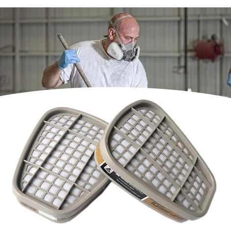 1 paire de cartouches filtrantes à gaz 6001, cartouches filtrantes chimiques réutilisables pour 6800, 7502 et 6200 (1/5)