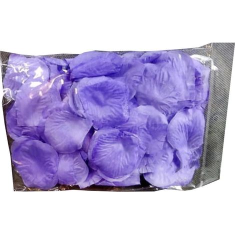 Pétalos de rosa de tela empaquetados en una bolsa color brezo. (1/2)