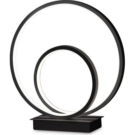 Ideal Lux Lampada da tavolo moderna OZ 1 luce LED integrato nero metallo