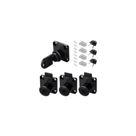 22-mm-Nockenschloss-Set, 4-teilig, Schlösser für Möbel, Schubladen, Schränke und Kisten - Crezuo (1/4)