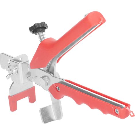 Kit de nivellement de carrelage 3,0 mm, 500 pièces, système de calage et d'ajustage, 100 cales rouges + 1 pince réutilisable, outillage carreleur professionnel, lot spécial avec accessoires de pose. (1/5)