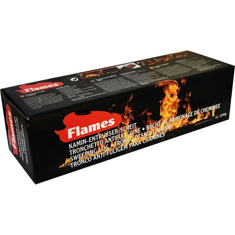 TRONCHETTO SPAZZACAMINO 'FLAMES' kg. 1,2- 8 pezzi  - FLAMES