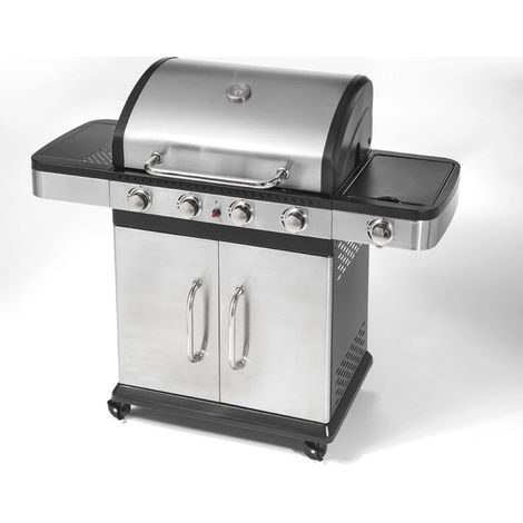 Ompagrill barbecue indianapolis 5 con 4 bruciatori a gas Gpl con fornello laterale accensione elettronica (1/10)