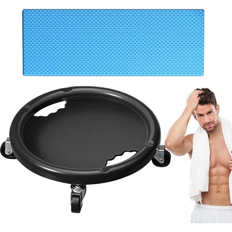 Rouleau abdominal à roulettes, roue de fitness rotative à 360 degrés, disques de glissement pour l'entraînement des muscles abdominaux. (1/5)