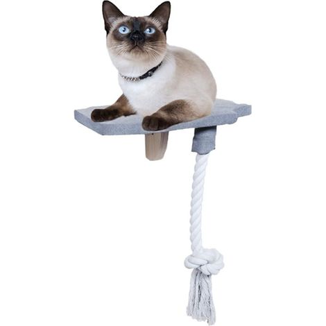 AFP - Skywalk Step In Platform - Wall-mounted cat furniture with rope
