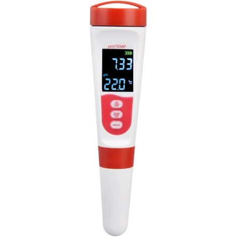 Testeur De PH Portable Pour Aquarium - Mesure De La Qualité De L'eau Et De La Température - Idéal Pour L'aquariophilie - Précis Et Fiable - Livré Sans Piles - (1/5)