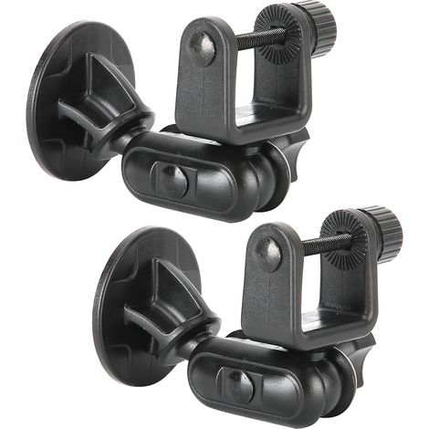 2pcs Support Universel Mini Caméra de Tableau de Bord avec Ventouse, Monture Réglable à 360 Degrés (Tête en Forme de U) (1/5)