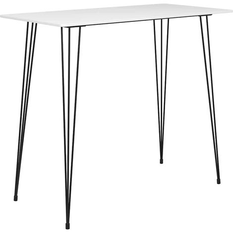 Ensemble de bar 7 pcs Meubles de salle à manger Blanc et gris (1/5)