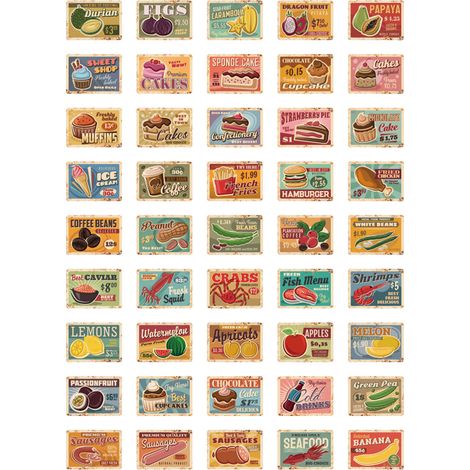 45 feuilles d'autocollants pour scrapbooking, étiquettes alimentaires, autocollants pour agenda, carnet, album photo