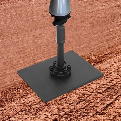 Plate de vibration pour tasseau, plaque de tasseau à haute charge, plaque de tasseau vibrante, plaque de compactage, tasseau pour sol, compacteur de sol, tasseau pour béton, outil de jardin (1/5)
