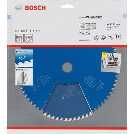 Expert para hoja de sierra circular de aluminio Ø30mm - 250 x 30 x 2,8 mm, 68 - 2 608 644 119