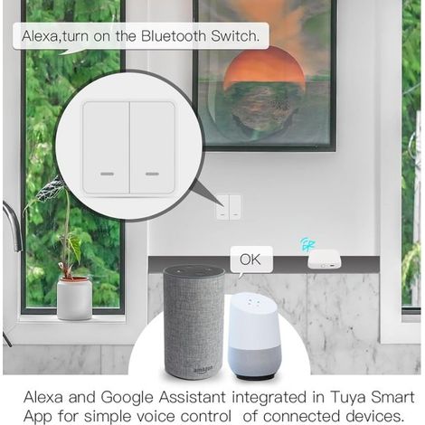 Gateway ZigBee 3.0 + Bluetooth BLE Mesh, TUYA, Smart Life, 1A, 5V, 61X61X16mm, IP20, SHZ3300