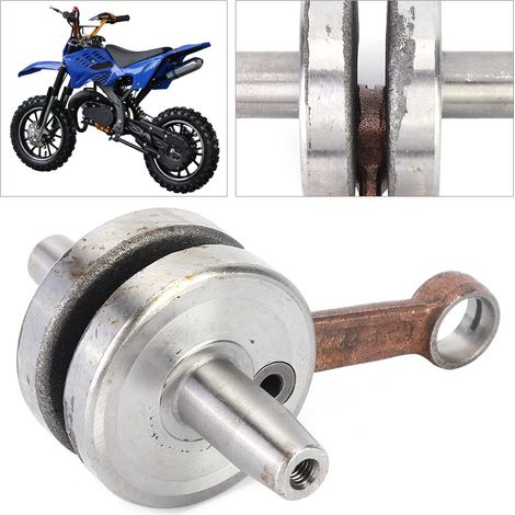 Vilebrequin en métal compatible avec les mini-motos tout-terrain et quads 47cc et 49cc. Accessoire pratique. (1/5)