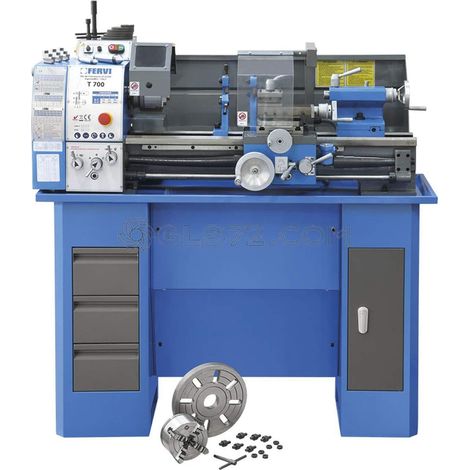 TORNO PARALELO TORNEAR METALES FERVI T700 (1/5)
