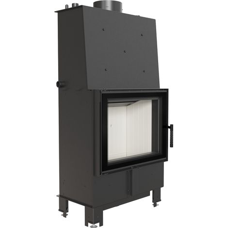 Kamin mit Wassermantel KRATKI LUCY 12kW Ø200 Montageset mit Schließung (1/5)