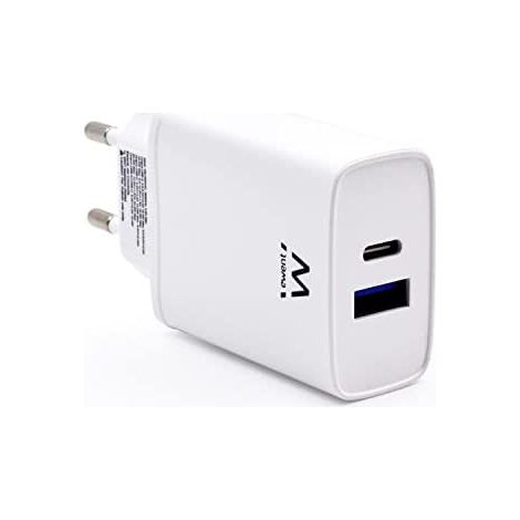 Ewent schnelles ladegerät q3 20w usb-c und usb-a (1/5)