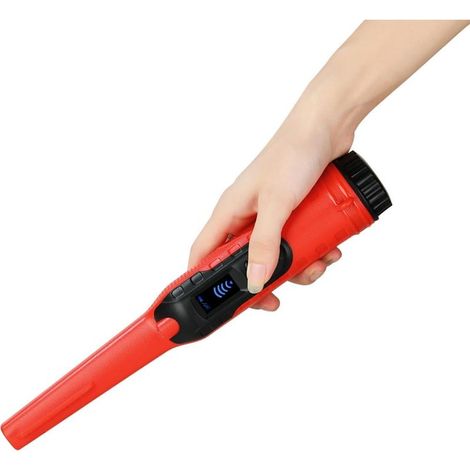 Détecteur de métaux portable : outil de chasse au trésor avec écran LCD étanche, lumière LED, pointeur, vibration, détection sonore pour les lacs. (1/5)