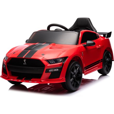 Macchina Elettrica per Bambini Licenza Ufficiale Ford Mustang Shelby Telecomandata 10,8V 3,1Ah Rosso