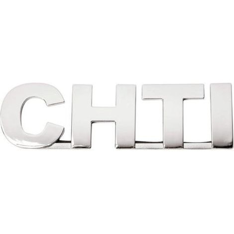Sticker 3D Chrome - Embleme CHTI - 14cm