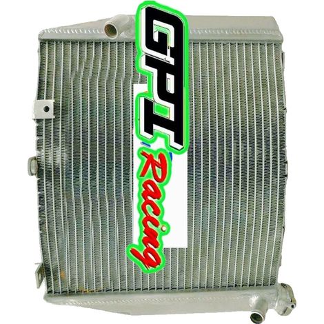 Radiateur de moto, aluminium allié, taille du noyau 13.1"x12.5"x0.8", taille totale 16.14"x14.2"x4.17", compatibilité Kawasaki ZXR400 ZX400L ZXR 400 L, soudé TIG