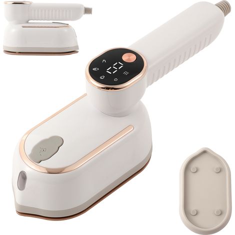 Compact Home Ironing Machine, White, EU Plug, 20-Second Fast Heating, 1200W Strong Steam, 3 Adjustable Modes, Foldable Portable Garm (1/5)