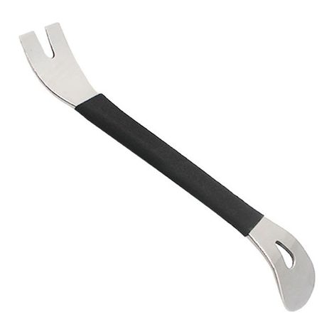Outil de démontage de garniture en acier inoxydable durable (deux extrémités), outil de démontage de niveau de garniture, outil de levier pour panneau de porte, outil de démontage de fixation de borne