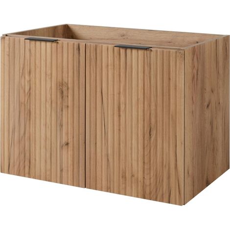 Mobile da bagno, Rovere Craft + maniglia nera, 80 x 57 x 46 cm (1/5)