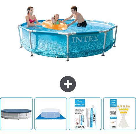 Intex Piscina con struttura Rotonda - 305x76 cm - 7-pezzi  S22437