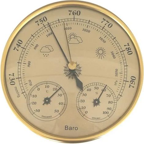Station météo - 3 en 1 - Baromètre - Thermomètre - Hygromètre (1/4)