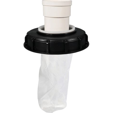 1 Couvercle de réservoir,Filtre en nylon,Tête droite,Accessoire anti-UV,Pour cuve eau pluie 1000L (1/5)