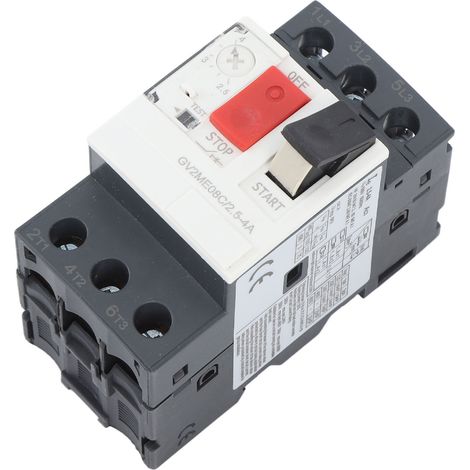 Disjoncteur de protection contre les surcharges et les courts-circuits pour moteur, interrupteur de protection de démarreur de moteur AC690V GV2 ME08C 2,5‑4A (1/5)