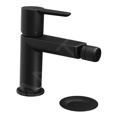 Ravak Puri - Mitigeur bidet Click-Clack avec bec, noir mat X070189 (1/5)